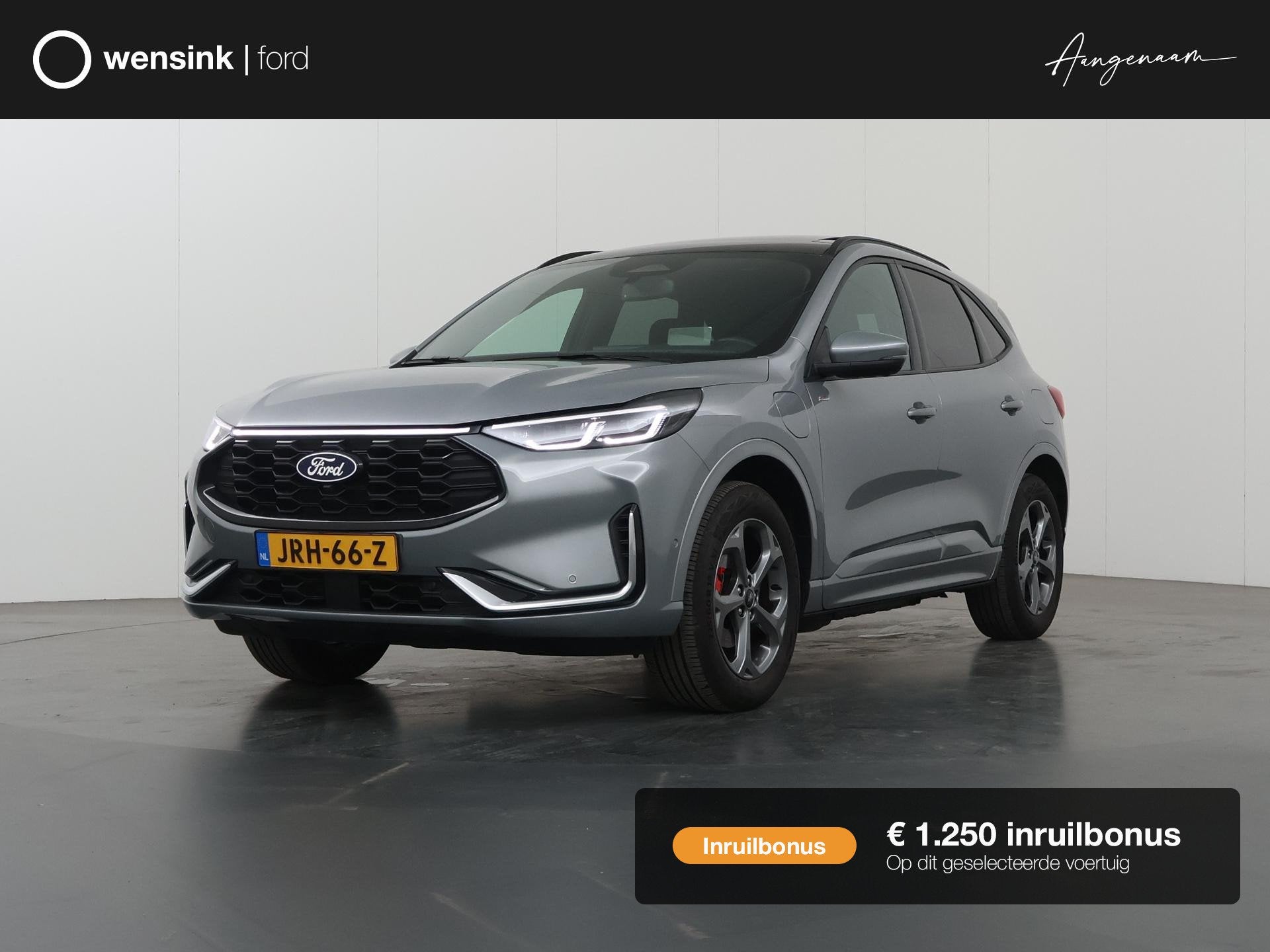 Ford Kuga 2.5 PHEV ST-Line X | Elekt inklapbare Trekhaak | P, Auto's, Ford, 14 kWh, Gebruikt, Leder en Stof, Plug-in hybride