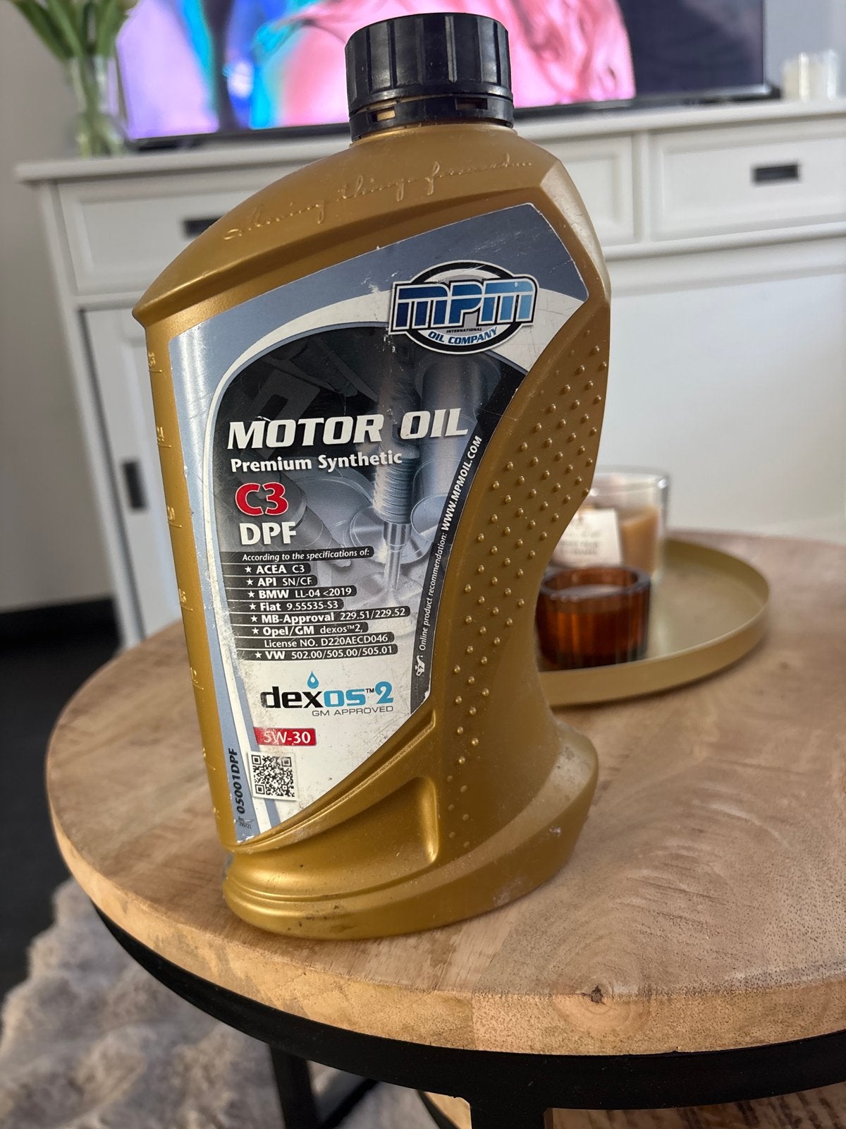 2x MPM Motorolie Premium Synthetic C3 DPF 5W-30 1L, Ophalen, Nieuw, BMW