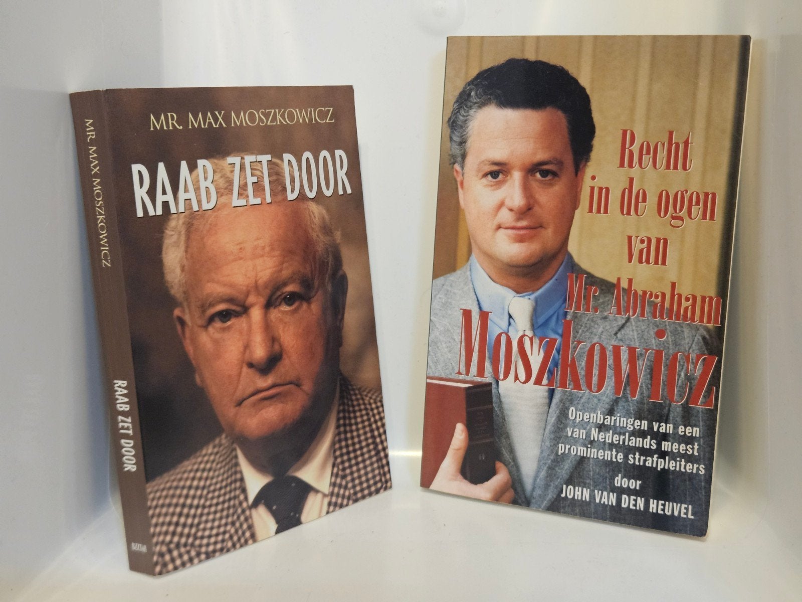 Set van 2 boeken Moszkowicz, Verzenden, Gelezen, John van den Heuvel, Overige
