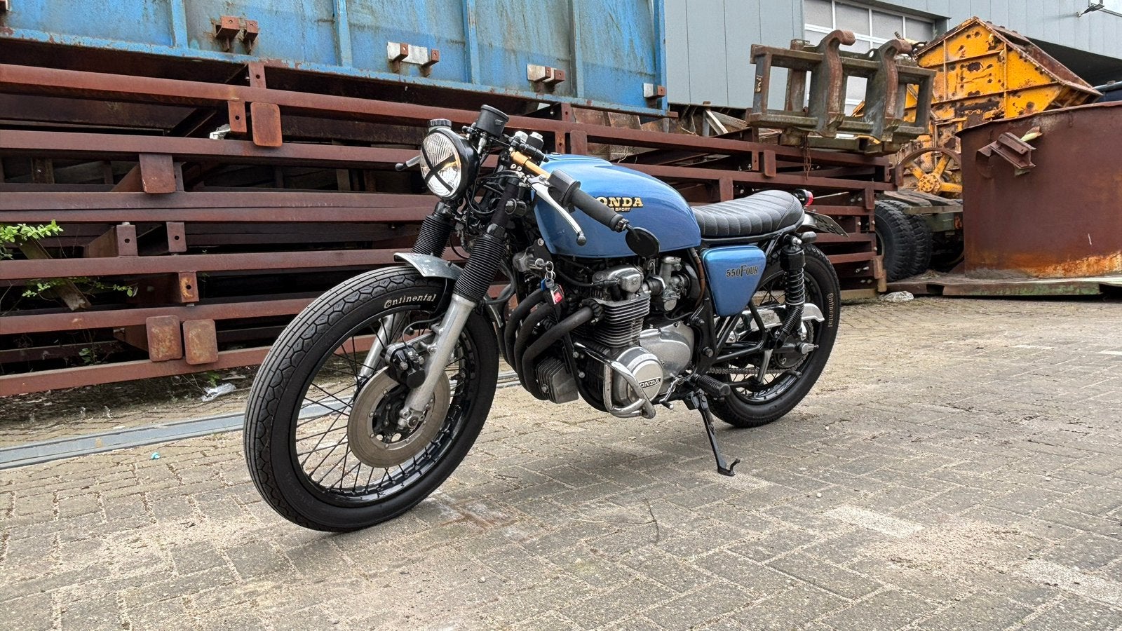 Unieke Honda CB550 1976 - caferacer - wegenbelastingvrij, Motoren, 4 cilinders, Motorrijbewijs A, Gebruikt, Particulier