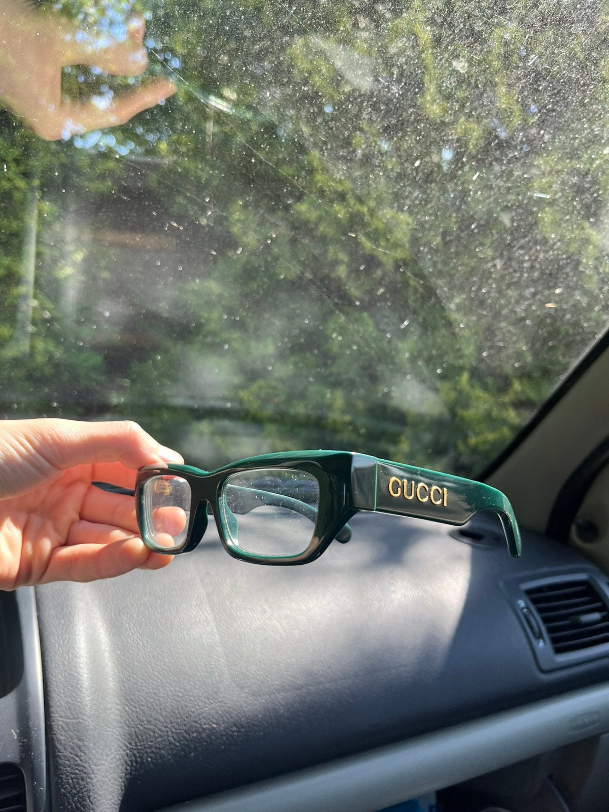 Gucci bril GG12970, Overige merken, Ophalen of Verzenden, Zo goed als nieuw, Groen