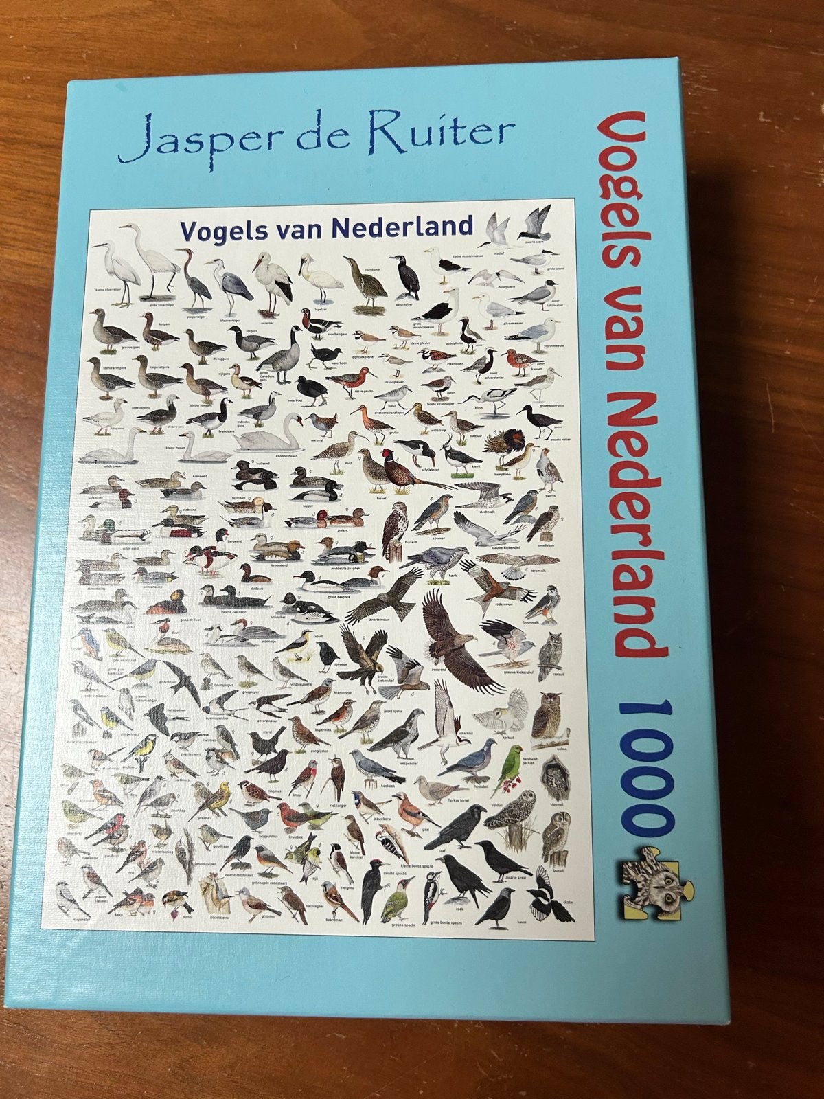 Jasper de Ruiter Vogels van Nederland 1000 stukjes puzzel, Ophalen of Verzenden, 500 t/m 1500 stukjes, Nieuw, Legpuzzel