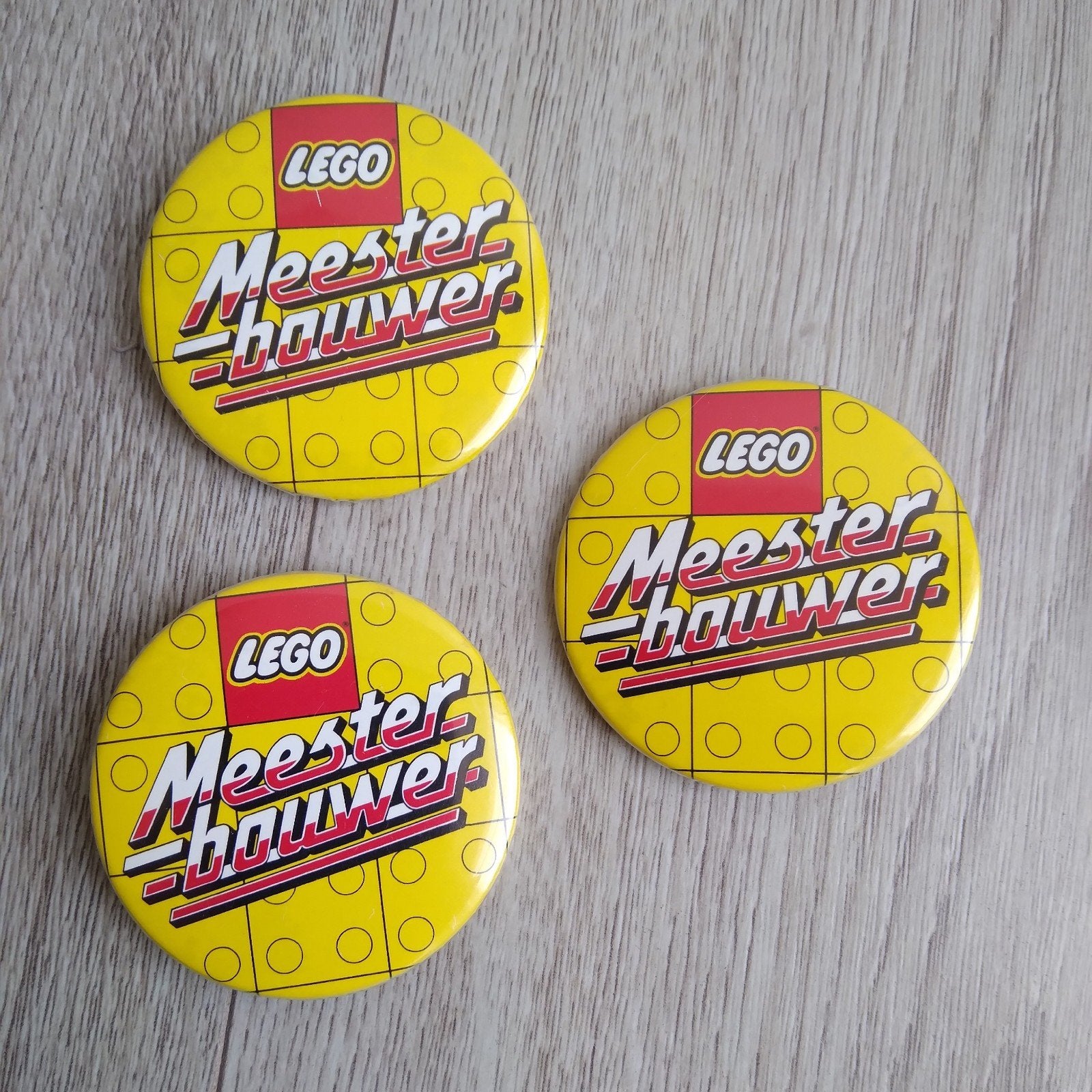 Lego buttons meester bouwer, Ophalen of Verzenden
