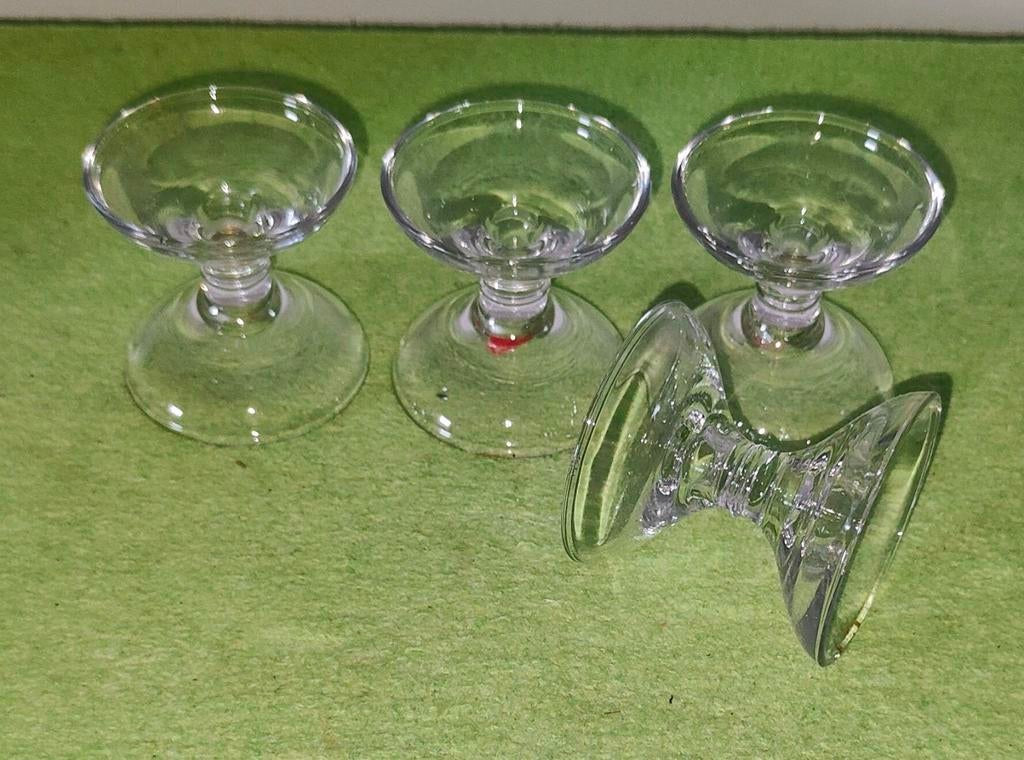 Vintage Leerdam Diabolo Kandelaars Floris Meydam, Ophalen of Verzenden, Glas