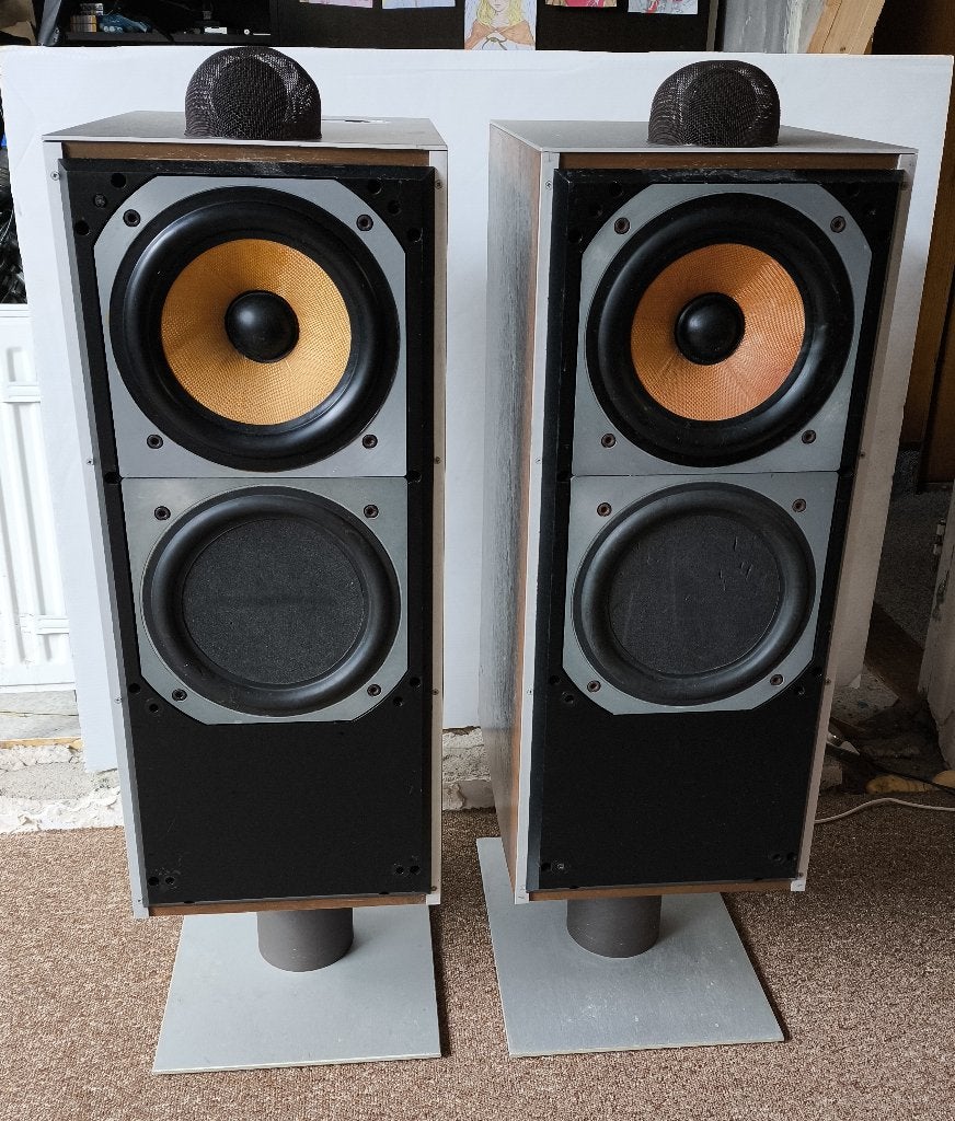 Luidsprekers B&W Bowers and Wilkins DM7 MKI    set nr 1, Ophalen, Gebruikt, Bowers & Wilkins (B&W), 120 watt of meer