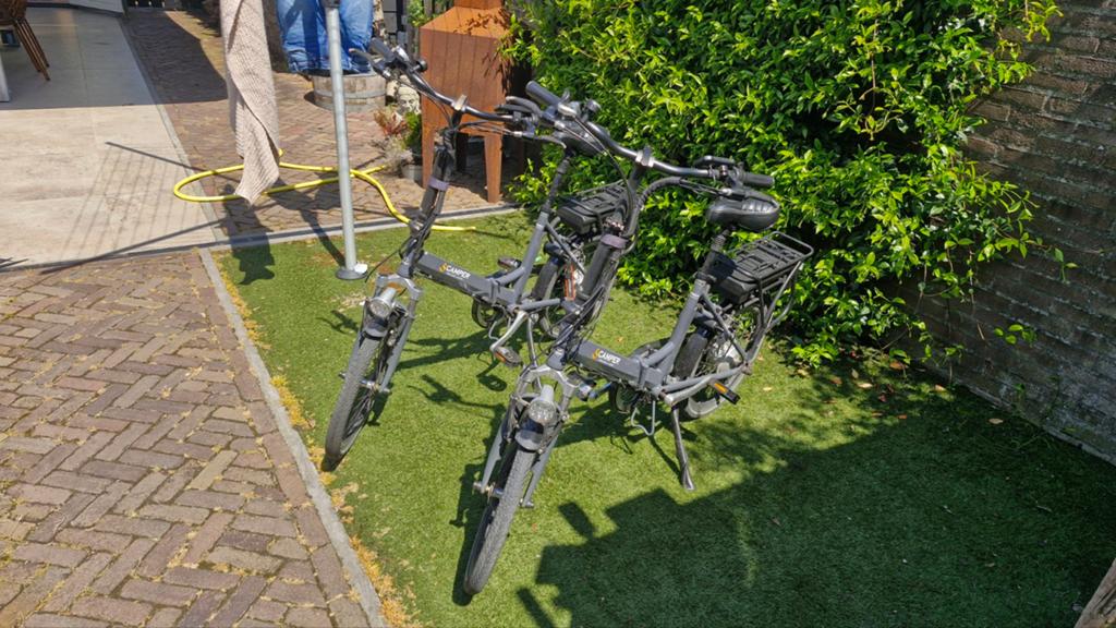 Lacross elektrische vouwfietsen Scamper ideaal voor vakantie, Zo goed als nieuw, Minder dan 47 cm, 30 tot 50 km per accu, Ophalen
