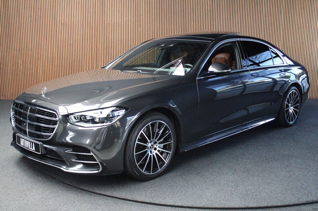 Mercedes-Benz S-Klasse 580 e Lang AMG Line Full options! BTW, Automaat, Achterwielaandrijving, Gebruikt, Zwart