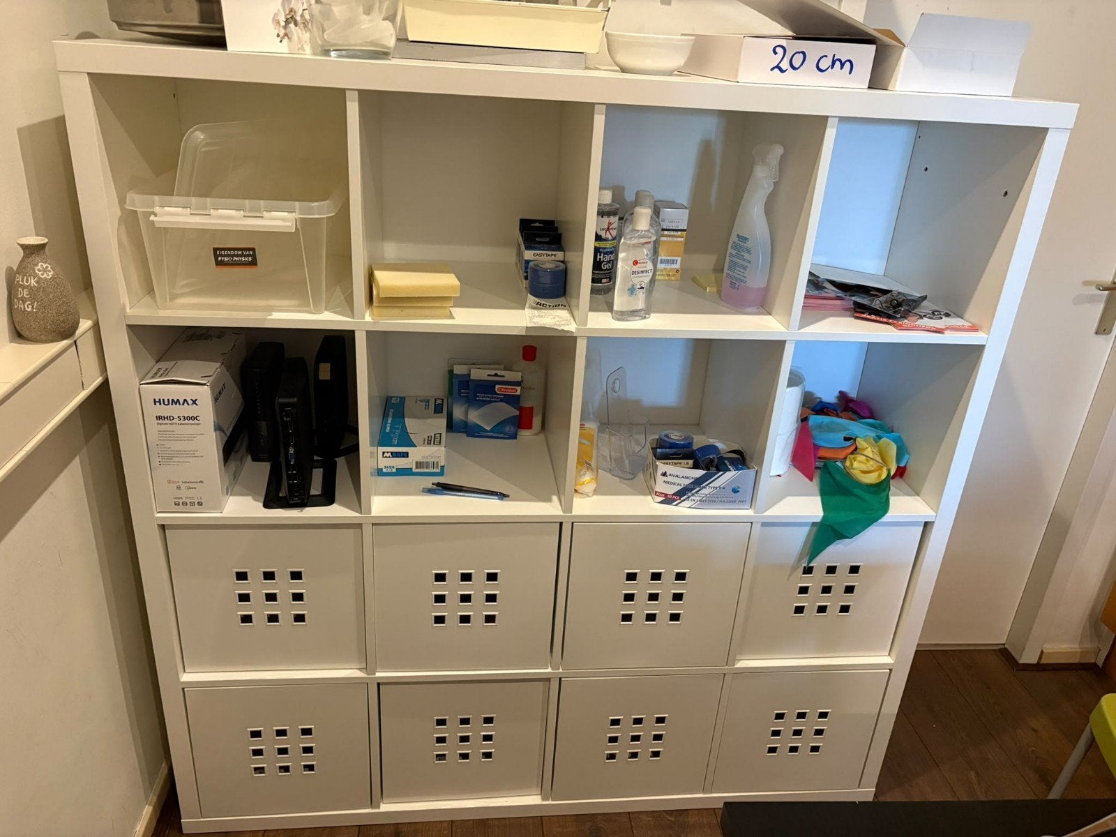 IKEA Kallax Kast met 16 vakken - Wit 2 Stuks, Ophalen, Gebruikt