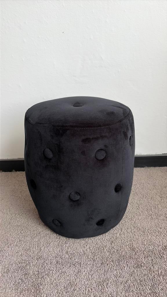 Velvet krukje, Minder dan 50 cm, Rond, Minder dan 50 cm, Ophalen of Verzenden