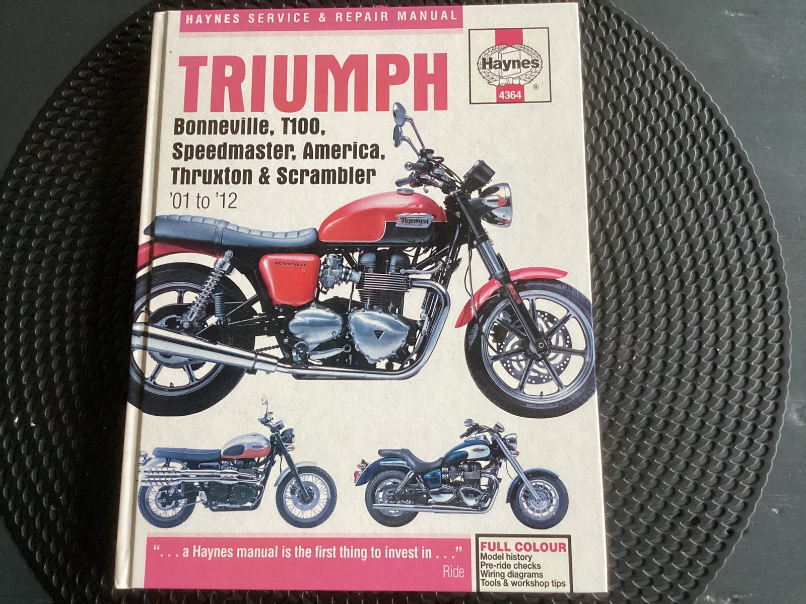 Triumph Bonnefille werkplaatshandboek Haynes ‘01 & ‘12, Motoren, Ophalen of Verzenden, Triumph