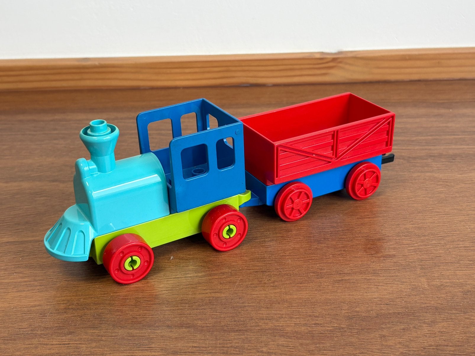 Duplo duwtrein met wagon 2, Ophalen of Verzenden, Zo goed als nieuw, Duplo