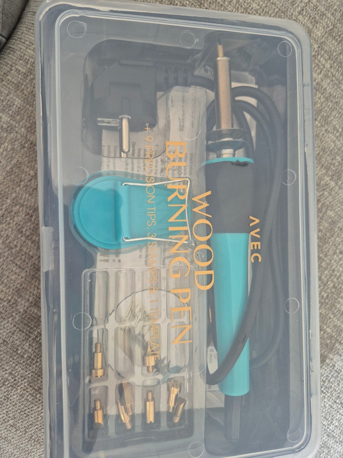 AVEC Houtbrander set - Pyrografie pen met diverse tips, Ophalen, Gereedschap of Toebehoren, Meerkleurig, Metaal