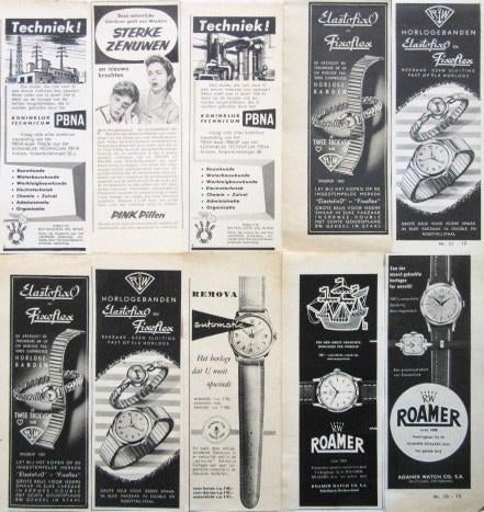 150+ advertenties reclames uit 1956 - 1958 - Deel 1, Verzamelen, Ophalen of Verzenden, Gebruikt, Overige typen