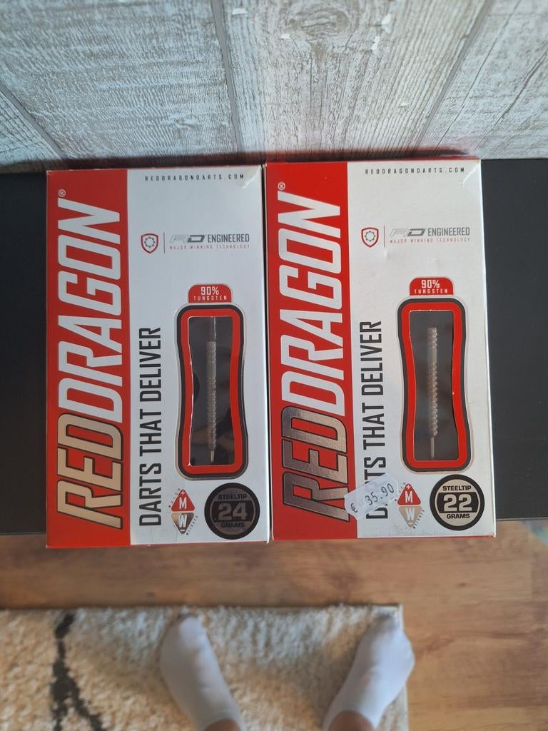 Red Dragon GT3's 90% Dartpijlen - 22g en 24g (Nieuw), Ophalen of Verzenden, Zo goed als nieuw, Pijlen