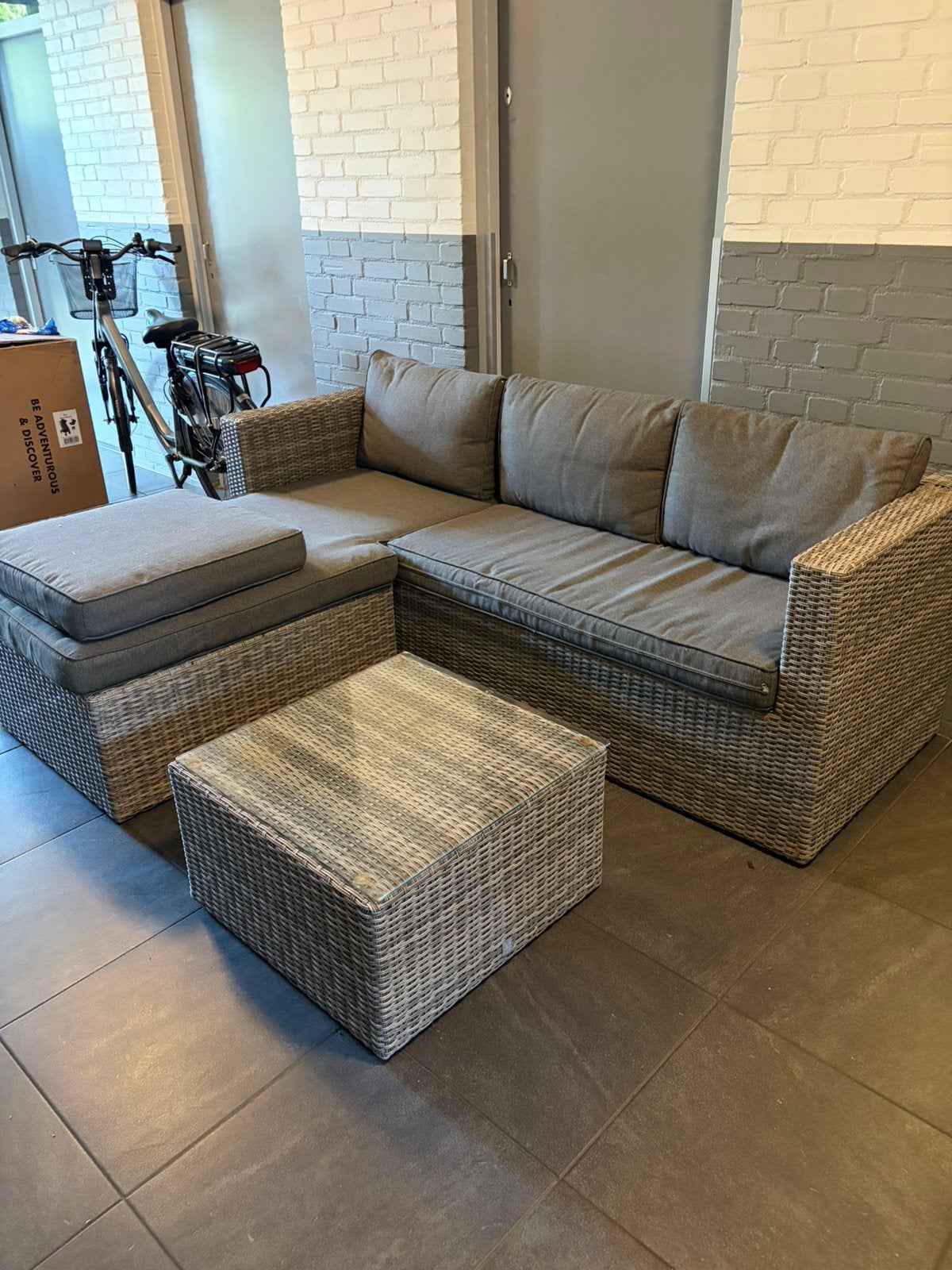 Super mooi Tuinset!, Tuin en Terras, Tuinsets en Loungesets, Ophalen, 4 zitplaatsen, Kunststof, Gebruikt