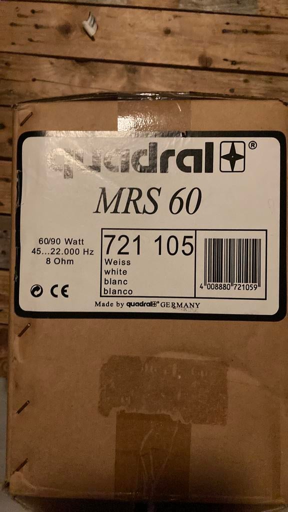 Quadral mrs60 inbouw speakers, Overige merken, -, -, Ophalen of Verzenden