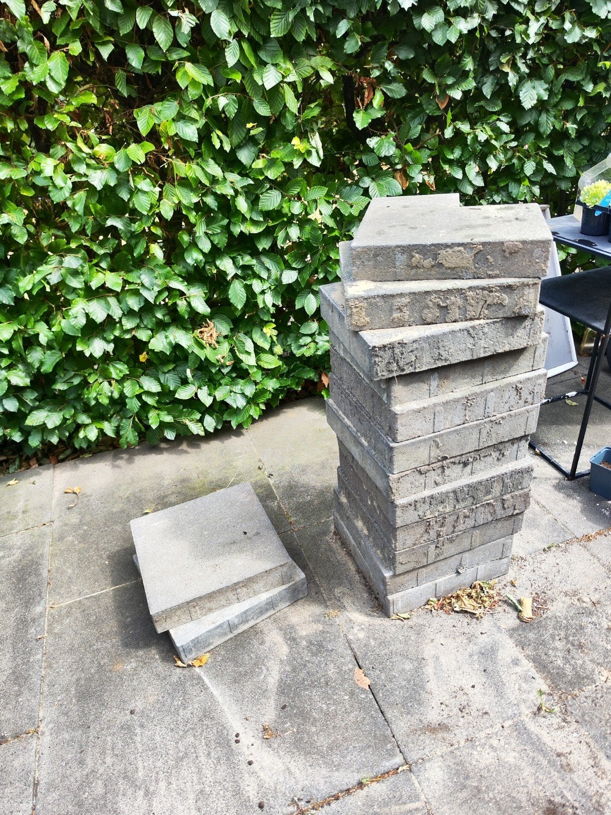Tegels 30x30, Tuin en Terras, Tegels en Klinkers, Ophalen, Gebruikt, Beton, Terrastegels