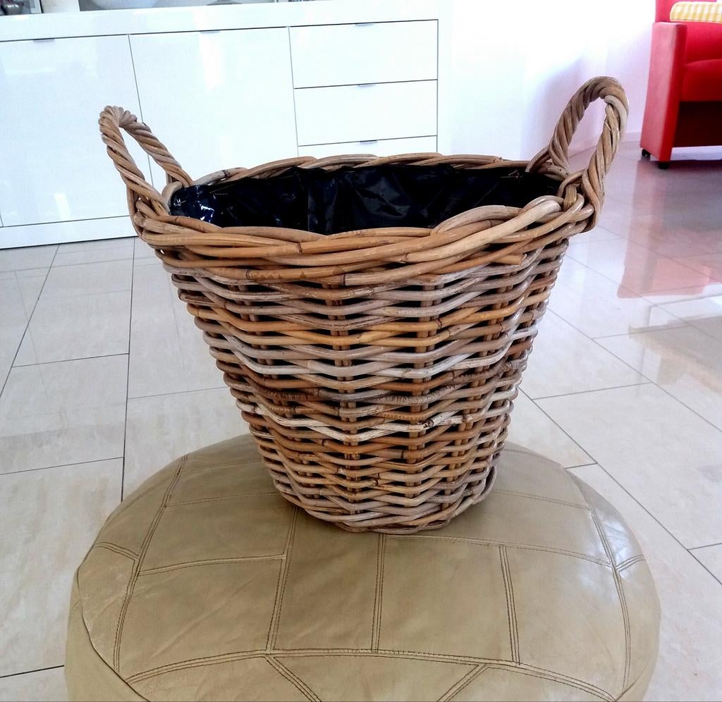 Rieten plantenbak, Tuin en Terras, Bloembakken en Plantenbakken, Ophalen, Overige materialen, Gebruikt, Minder dan 60 cm