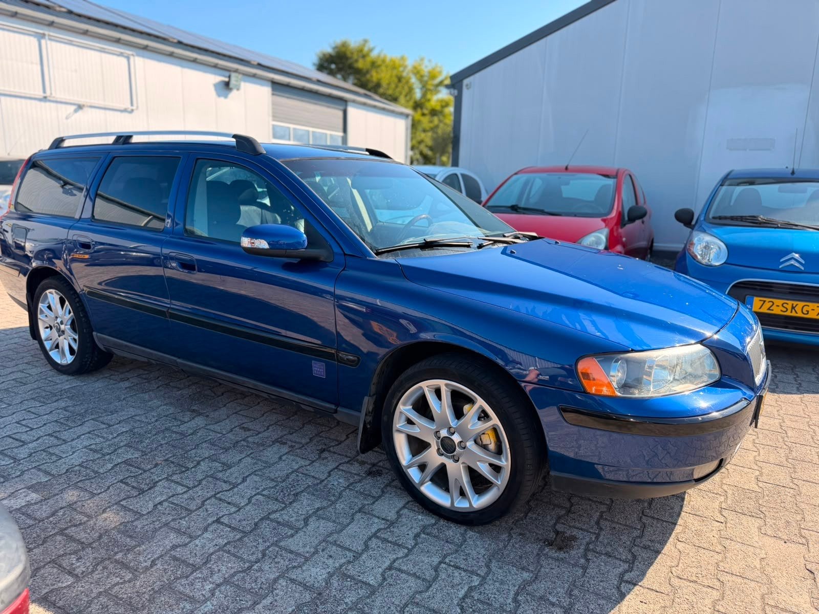 Volvo V70 2.4 Comfort Line 2002 Ocean Race Airco APK 2027, Voorwielaandrijving, Blauw, 170 pk, Onderhoudsboekje