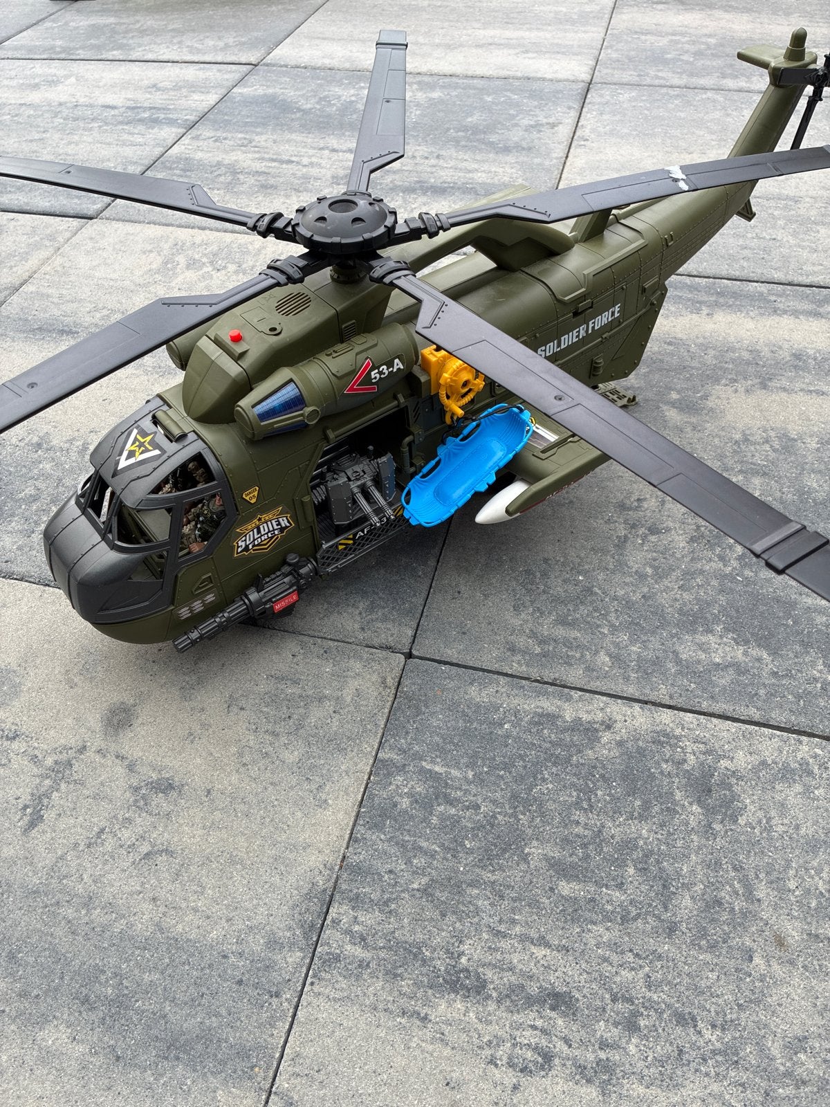 Grote speelgoed helikopter Soldier Force. 70 cm lengte., Ophalen, Gebruikt