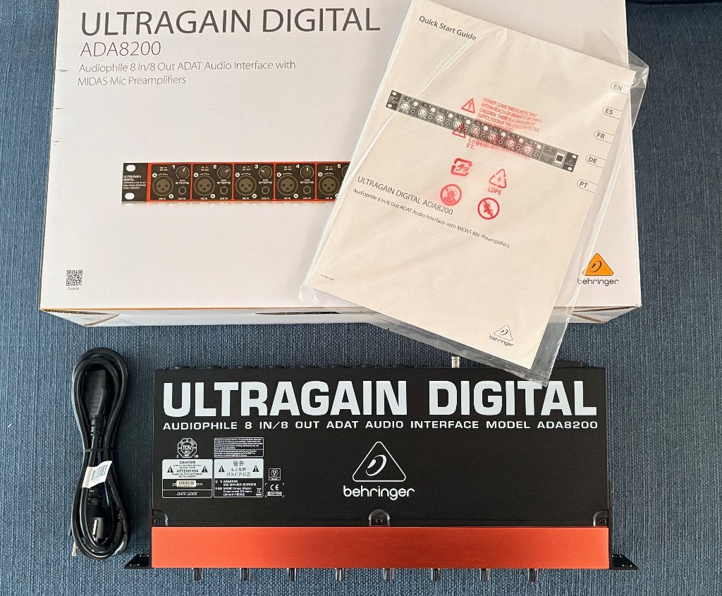 Behringer ADA 8200 Ultragain 8 kanalen io, Ophalen of Verzenden, Zo goed als nieuw, 10 tot 20 kanalen