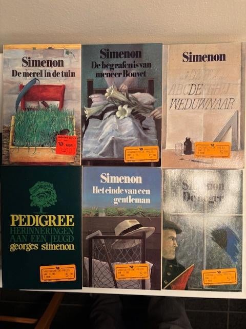 Tien pockets van George Simenon, Boeken, Detectives, Ophalen, Zo goed als nieuw, George Simenon