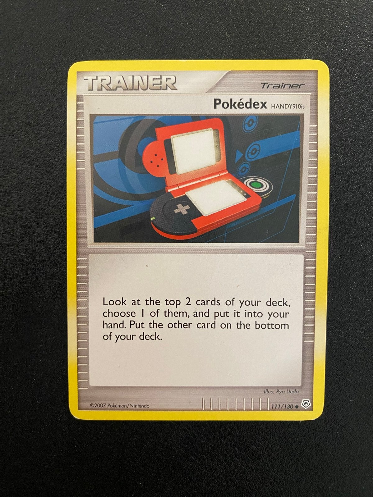 Pokédex 111/130 Common Diamond & Pearl Base Set (2007), Hobby en Vrije tijd, Ophalen of Verzenden, Zo goed als nieuw, Losse kaart