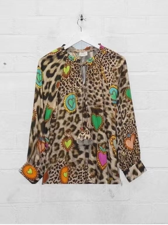 Mucho Gusto - Prachtige blouse leopardprint maat S/M - Nieuw, Maat 38/40 (M), Nieuw, Ophalen of Verzenden, Mucho Gusto