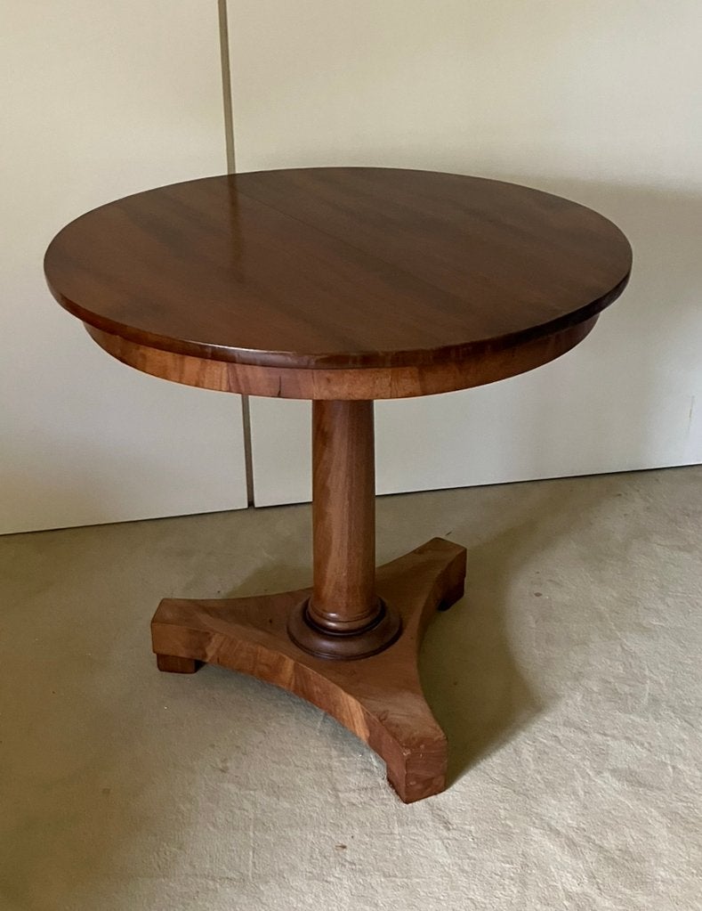 Mahonie houten ronde bijzettafel 62 cm, Ophalen