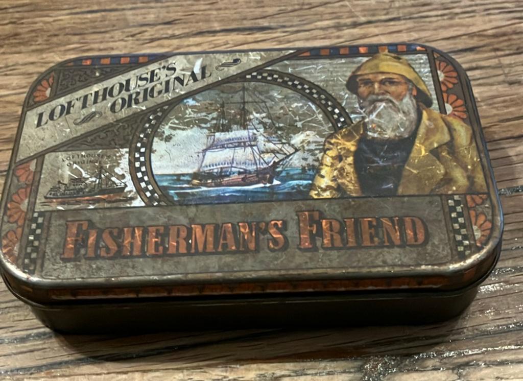 Oud vintage Fisherman’s Friend blikje, Ophalen of Verzenden, Gebruikt, Overige, Overige merken