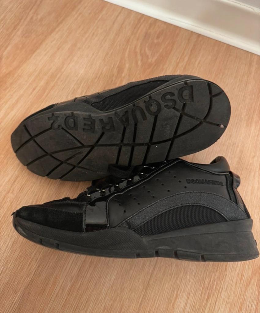 Zwart dsquared damessneaker maat 36, Kleding | Dames, Schoenen, Verzenden, Zo goed als nieuw, Zwart, Sneakers of Gympen