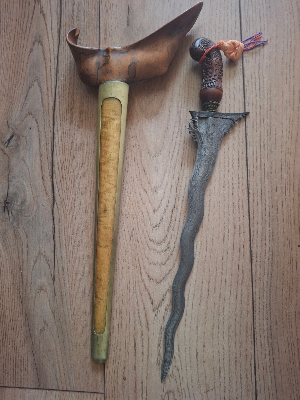 Antieke Indonesische Keris met Schede, Ophalen of Verzenden
