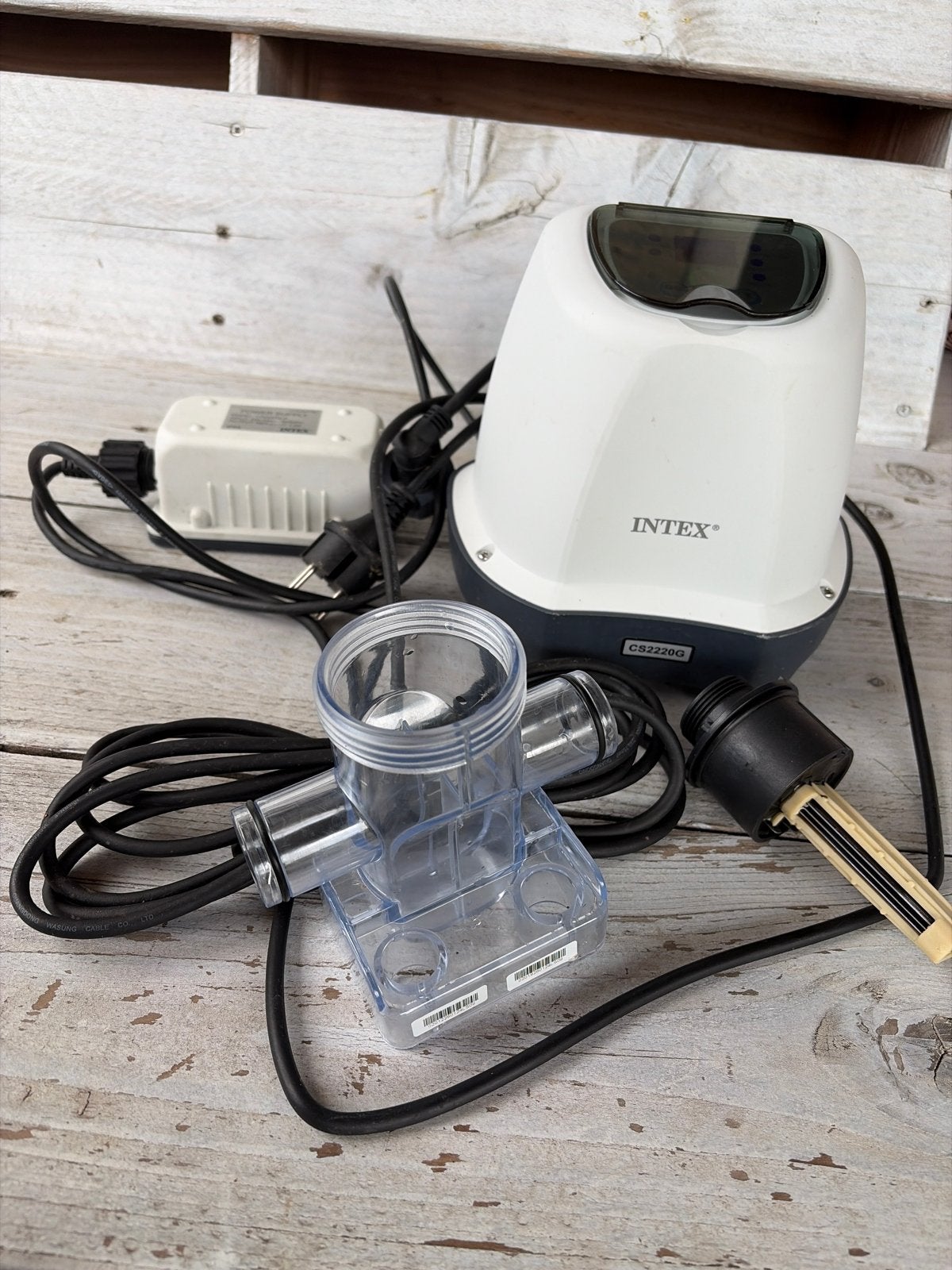 Intex Zwembad Zoutwatersysteem CS2220G, Tuin en Terras, Ophalen of Verzenden, Gebruikt, Filter