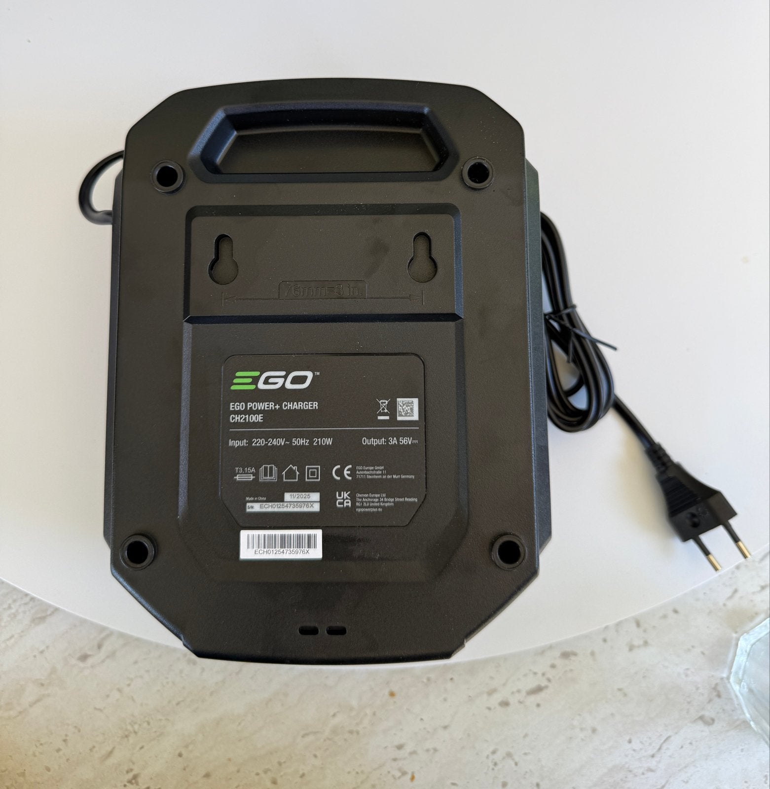 EGO Power+ Oplader CH2100E - Nieuw, Ophalen, Nieuw