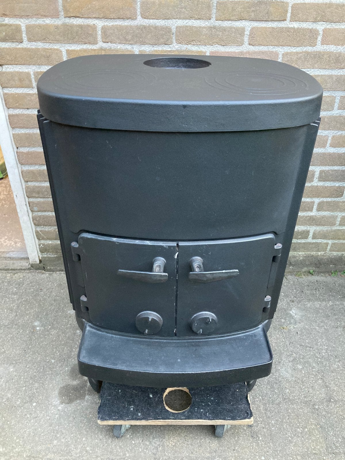 Morso Gietijzer Houtkachel, Huis en Inrichting, Kachels, Ophalen, Gebruikt, Houtkachel, Vrijstaand
