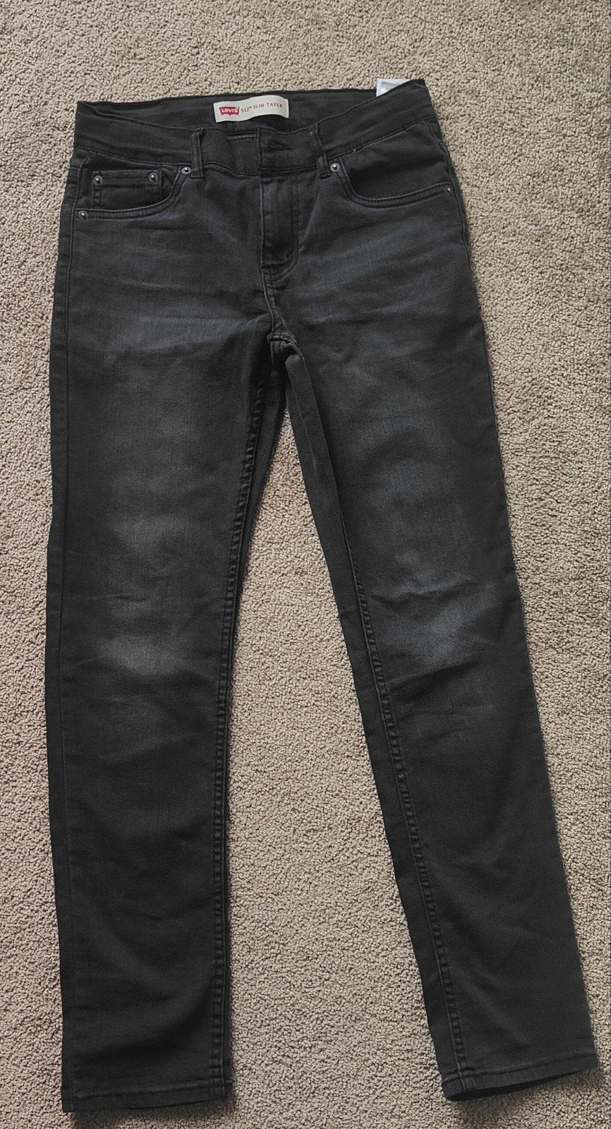 Levi's 512 Slim Taper Jeans - Zwart/Grijs, Broek, Ophalen of Verzenden, Zo goed als nieuw, Levi's