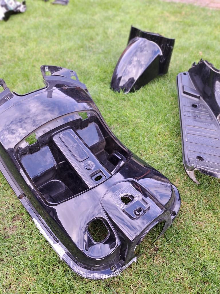 La Souris kappenset zwart, Fietsen en Brommers, Brommeronderdelen | Scooters, Ophalen, Gebruikt, Kap, Overige merken