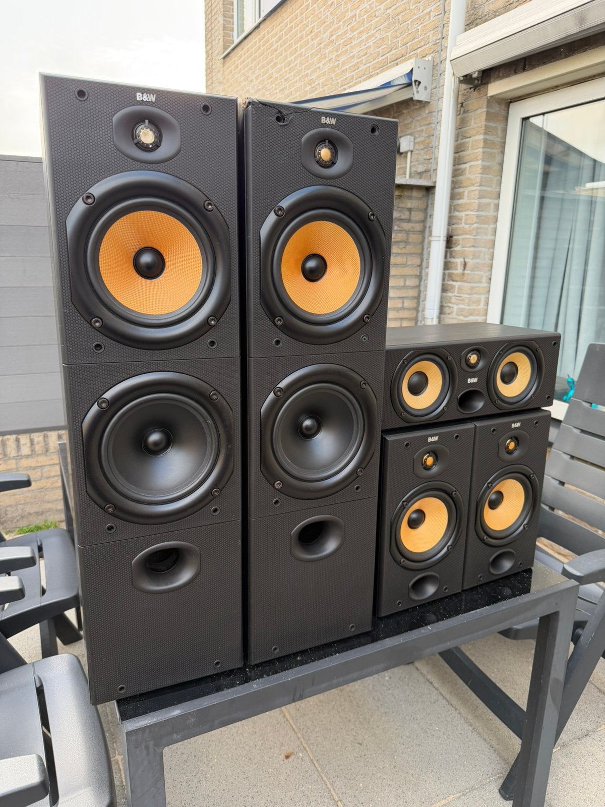 B&W DM603 DM601 CC6 luidsprekers Zwart