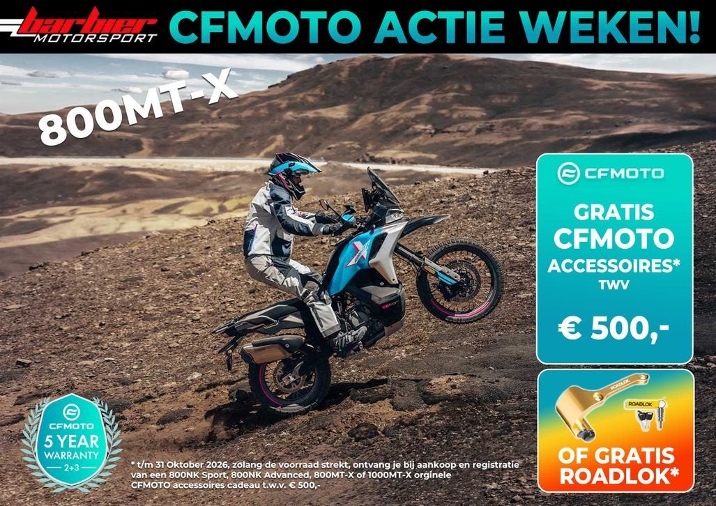 ⭐️⭐ ACTIE CFMOTO 800 MT-X (bj 2026) € 500 CADEAUBON, 2 cilinders, Bedrijf, Onbekend, Meer dan 35 kW