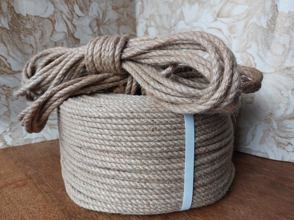 Touw jute 6 mm dik onbewerkt 100% jute (Shibari), Verzenden, Nieuw