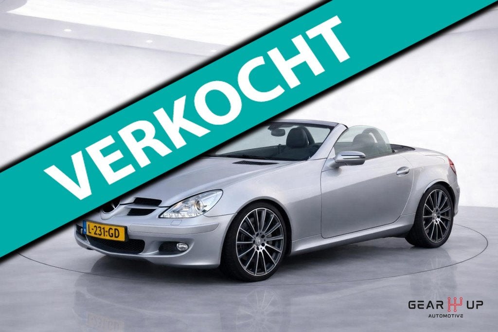 Mercedes-Benz SLK-klasse 350 V6|LEER|CRUISE|NAVI|AIRSCARF|, Auto's, Mercedes-Benz, Achterwielaandrijving, Gebruikt, Cabriolet
