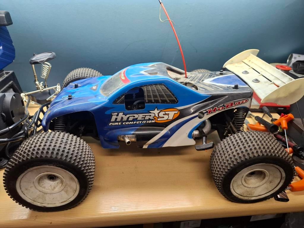 Hobao Hyper ST 1/8 Nitro Truck RC Auto, Gebruikt, Groter dan 1:32, Truck, Ophalen