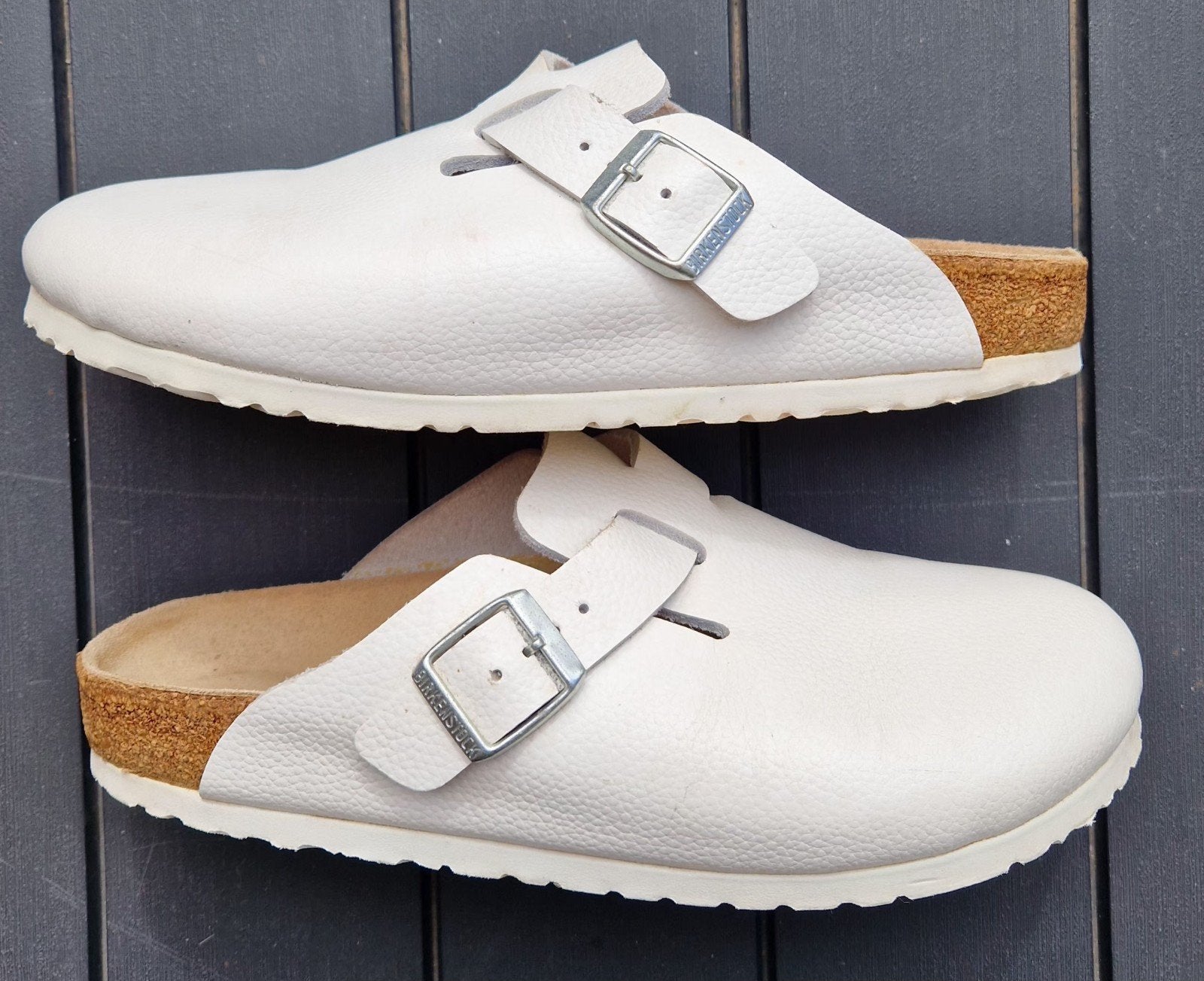 Birkenstock klompen sandalen maat 39 - Wit, Kleding | Dames, Schoenen, Wit, Zo goed als nieuw, Birkenstock, Sandalen of Muiltjes