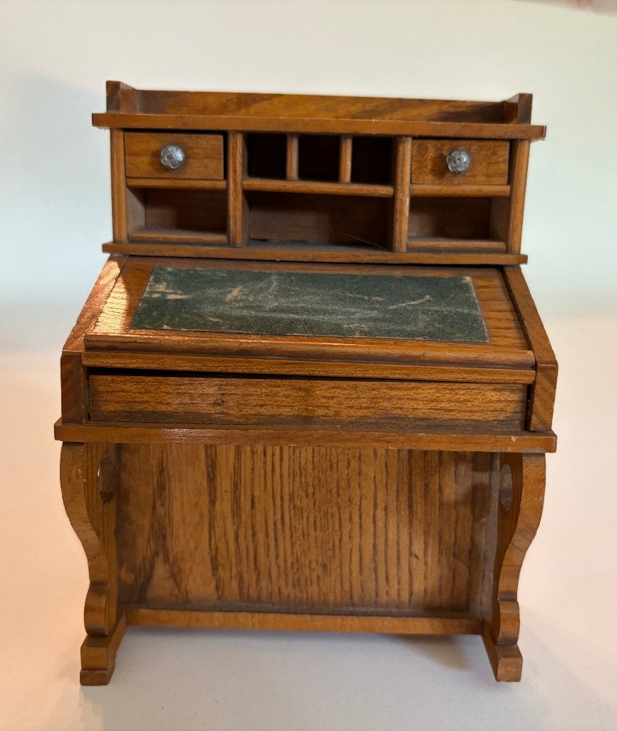 antieke interieur poppenhuis secretaire bureau, Ophalen of Verzenden, Gebruikt, Poppenhuis