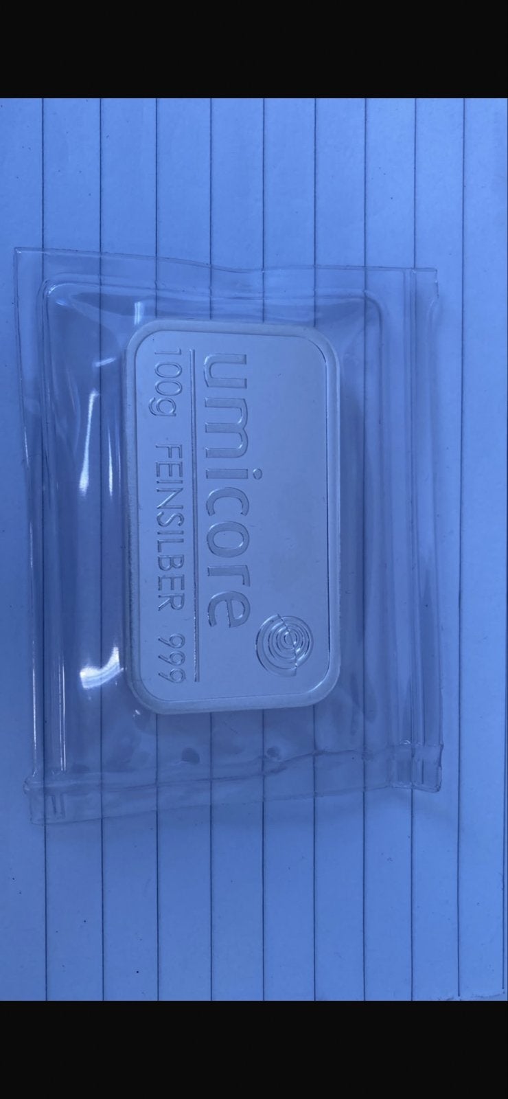 Umicore 100g Fijne Zilveren Baar 999, Ophalen of Verzenden, Zilver