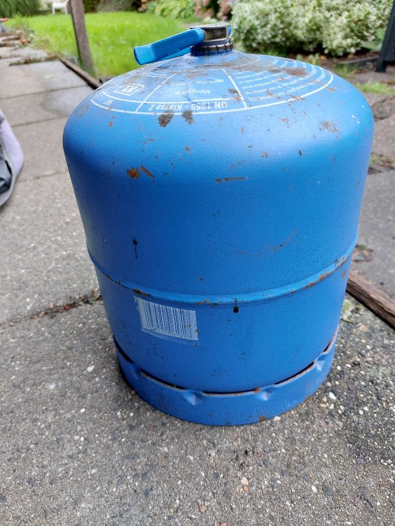 Campingaz fles 907, Ophalen, Gebruikt