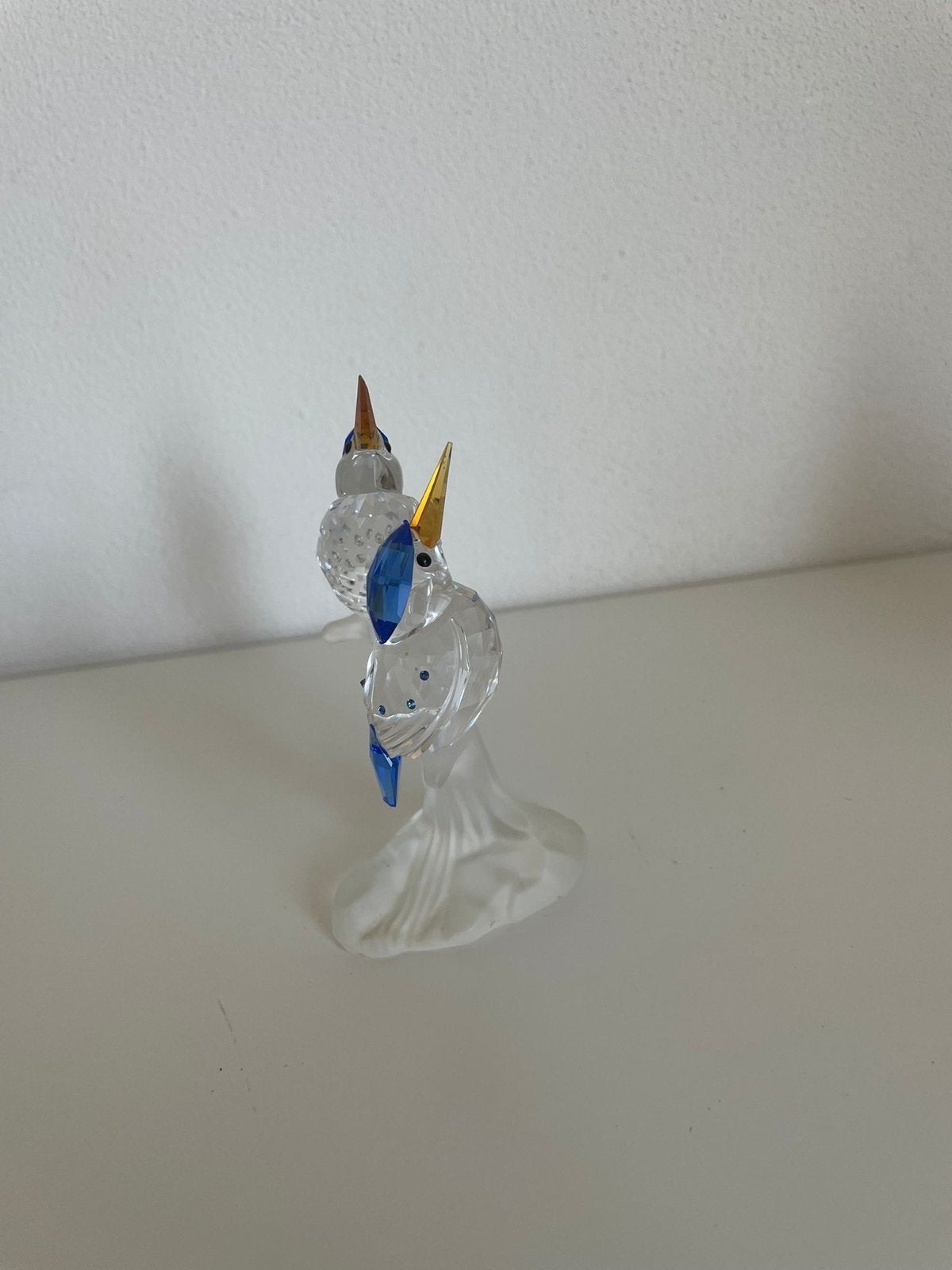 Swarovski ijsvogels op tak - Kristallen beeldje, Verzamelen, Swarovski, Ophalen of Verzenden, Zo goed als nieuw, Figuurtje