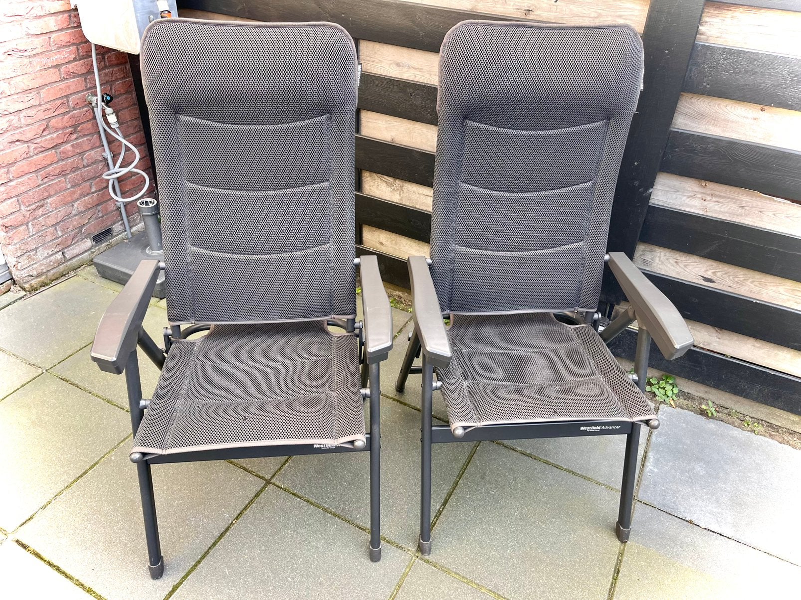 Westfield Advancer campingstoelen met voetenbankjes, Ophalen, Gebruikt