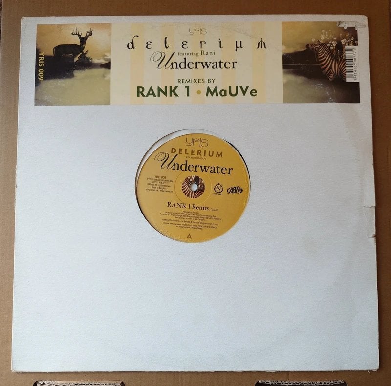 Delerium Feat. Rani – Underwater (Remixes By Rank 1 / MaUVe), Cd's en Dvd's, Vinyl | Dance en House, Gebruikt, Verzenden, 12 inch