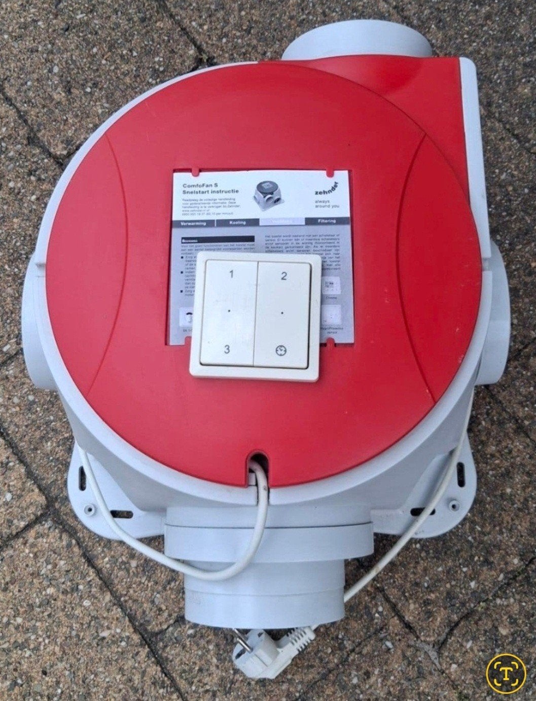 Zehnder ComfoFan S (gereviceerd en gereinigd) met Schakelaar, Doe-het-zelf en Verbouw, Ophalen of Verzenden, Zo goed als nieuw